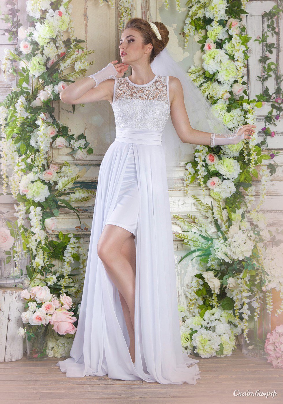 Свадебное платье Канкан