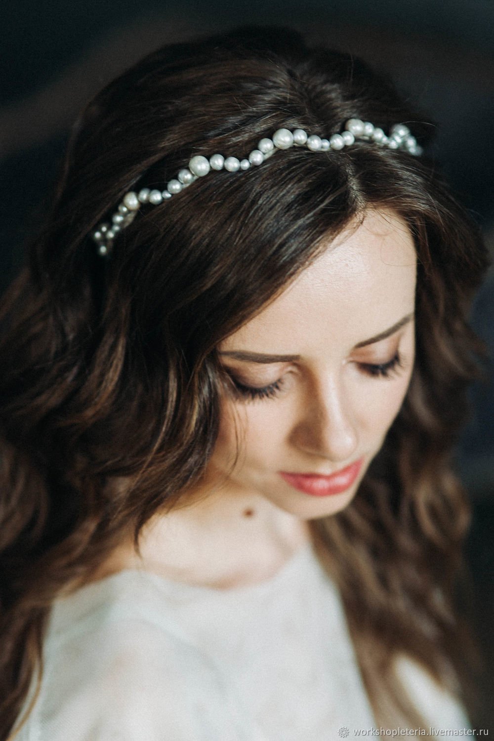 Ободок с жемчугом