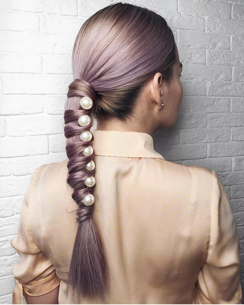 Причёски с хвостом оригинальные