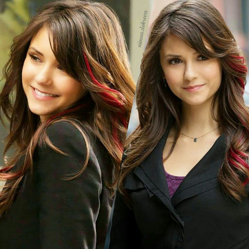 Прическа с белыми прядями