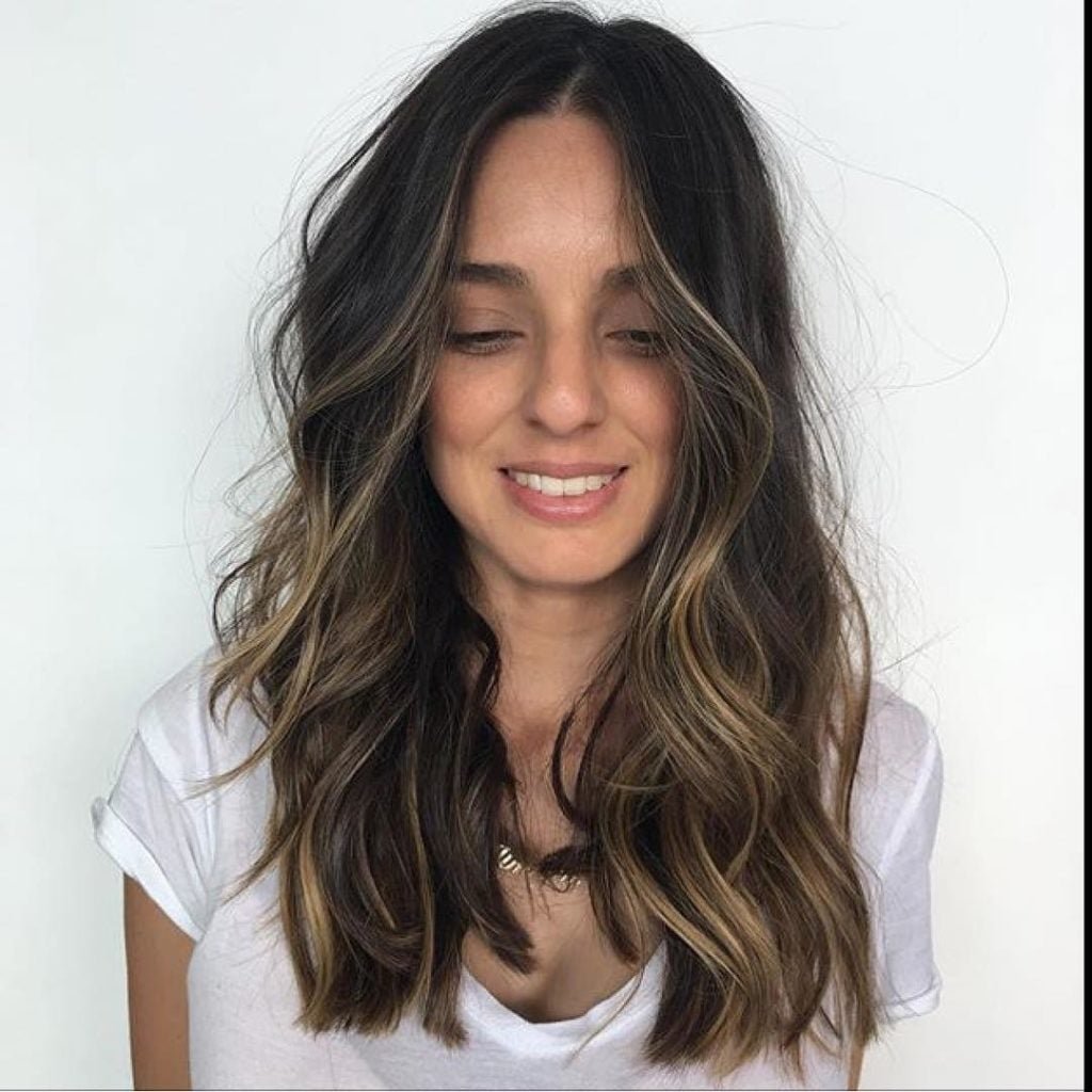 Мелирование балаяж седых волос