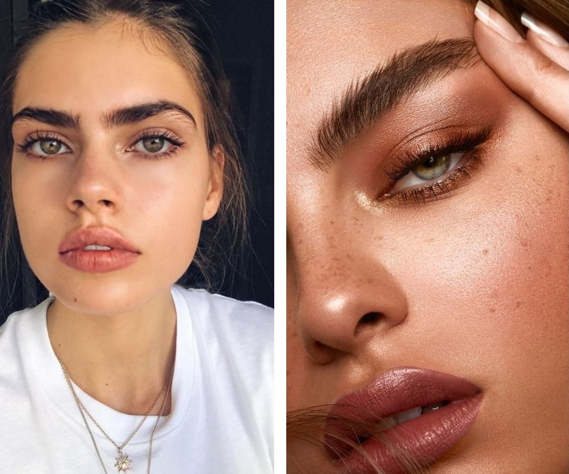 Натуральные брови 2022 тренд