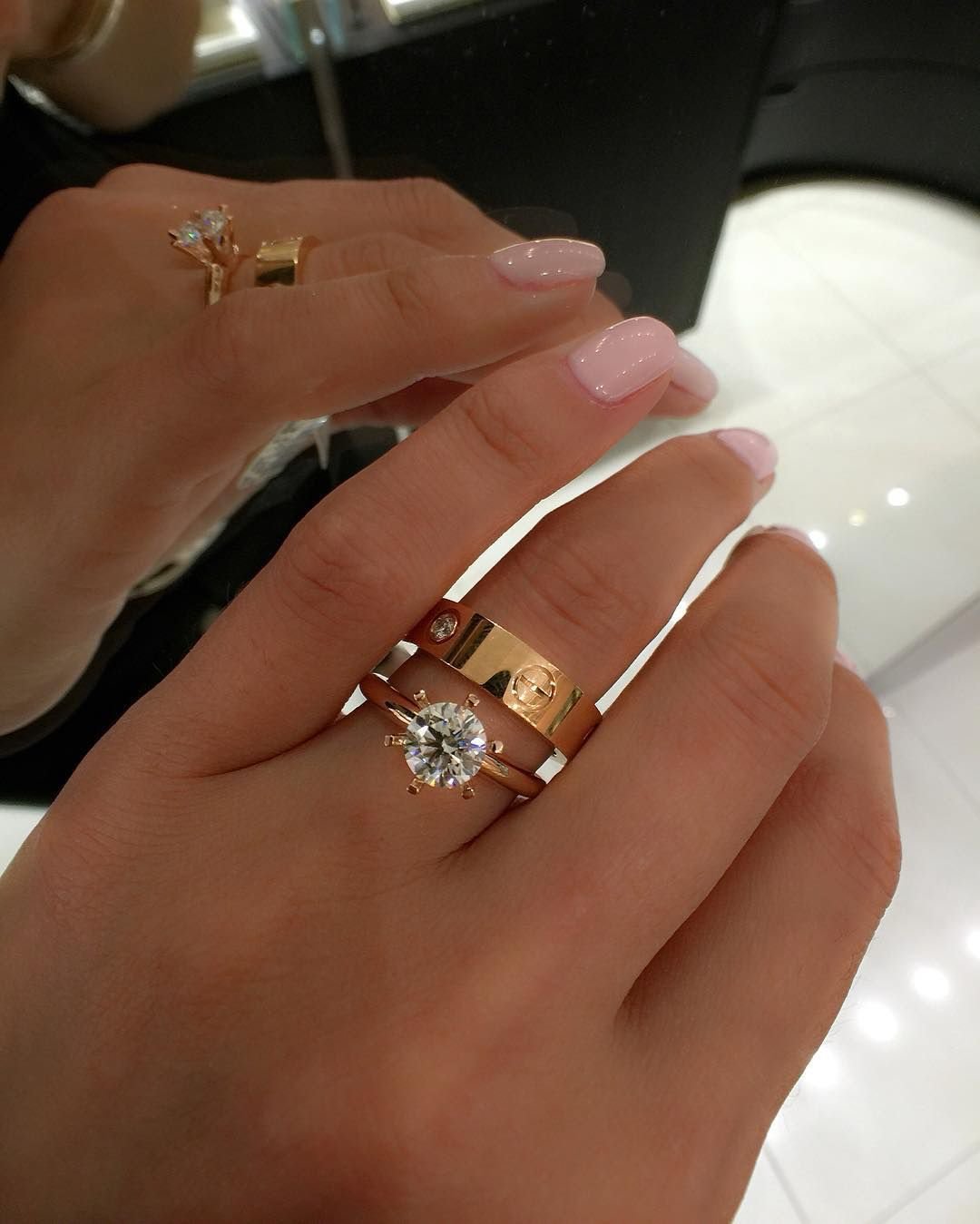 Золото Тиффани и со обручальные кольца