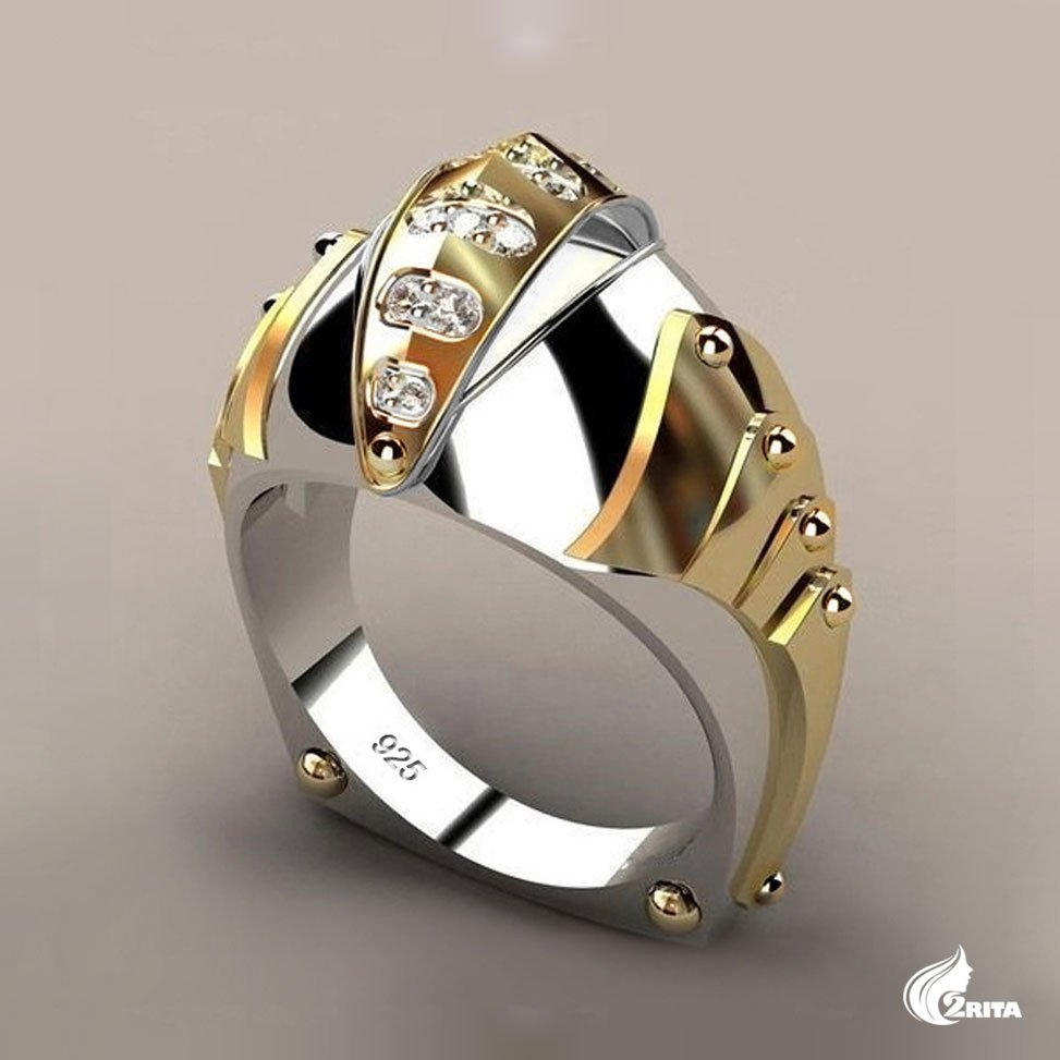 Кольцо обручальное белое золото 14 карат