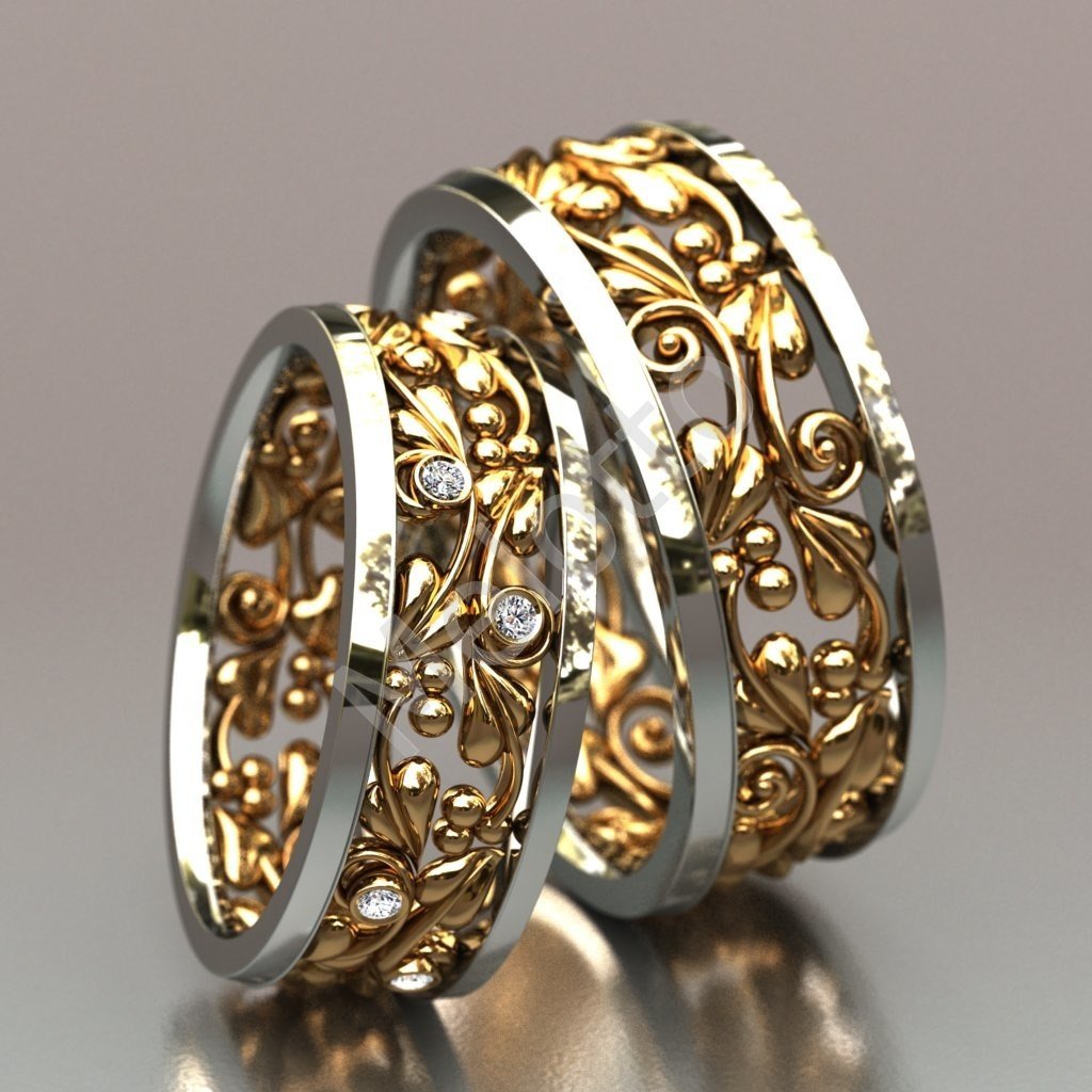 Модные обручальные кольца