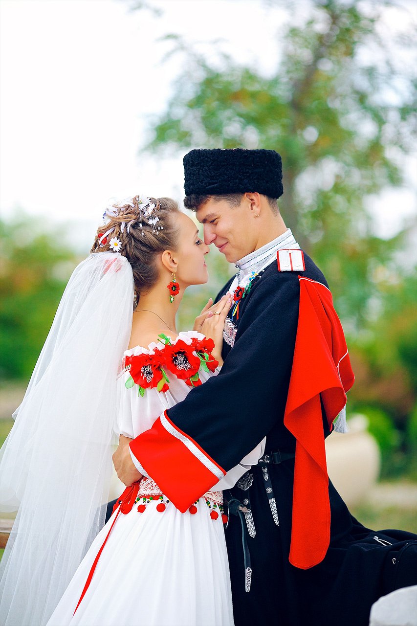 Свадебное платье казачки