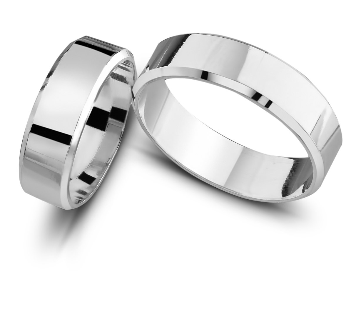 Серебряное обручальное кольцо