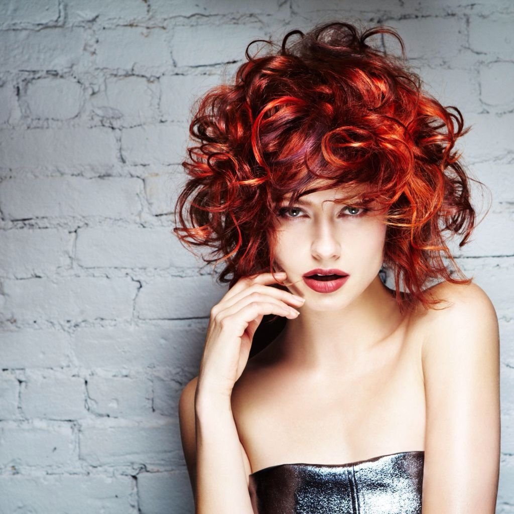 Рыжие кудри на короткие волосы