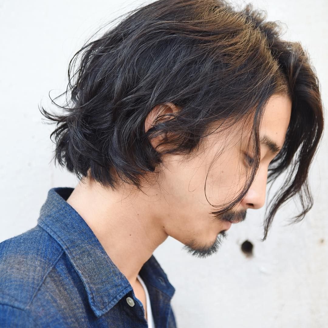 Небрежная прическа мужская