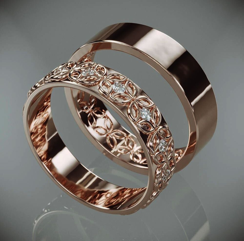 Очень красивые обручальные кольца