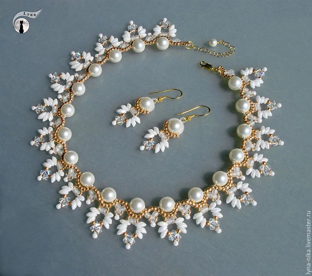 Украшения из бисера и жемчуга