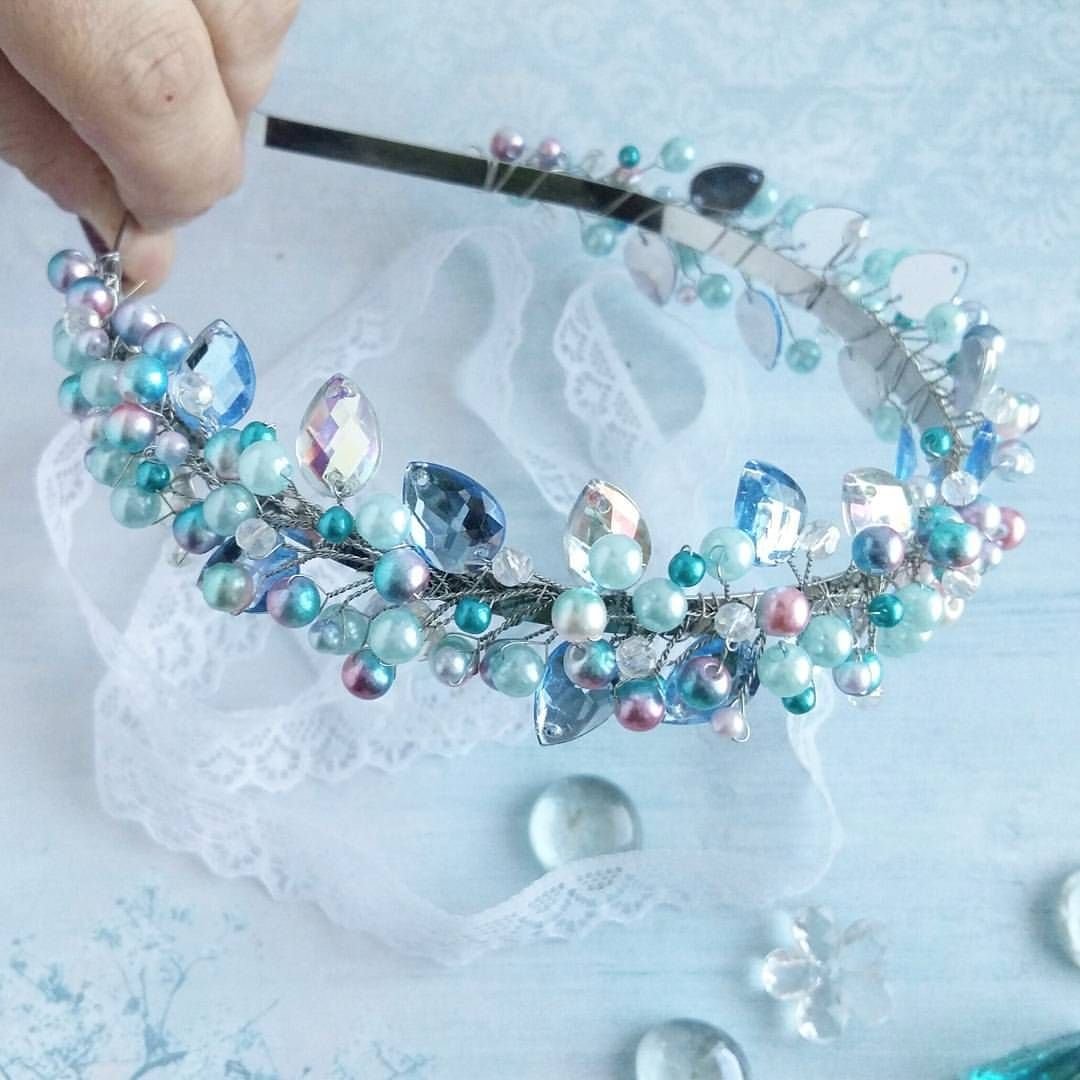 Ободок из бусин