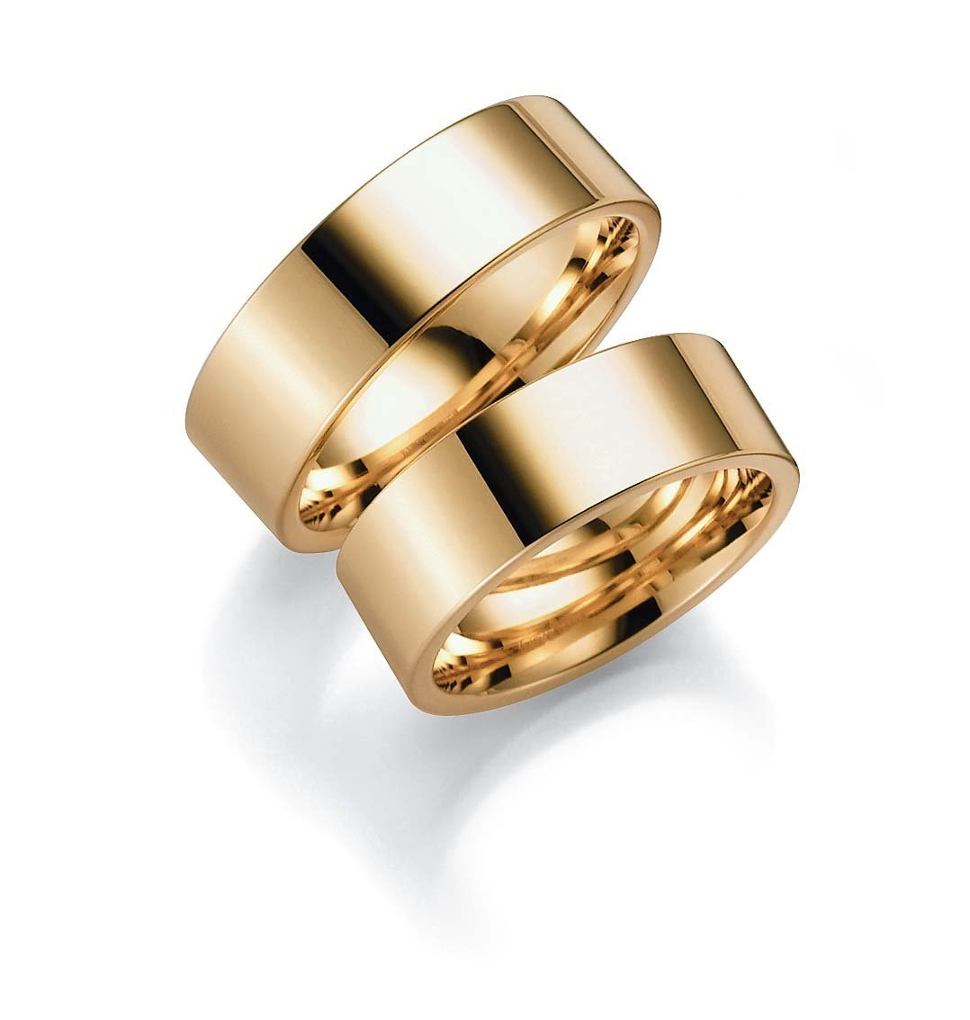 Широкие обручальные кольца