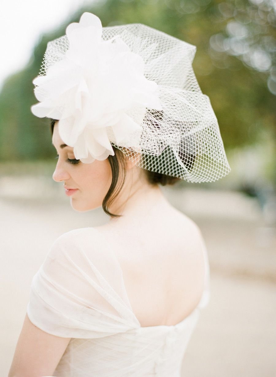 Шляпка с фатой