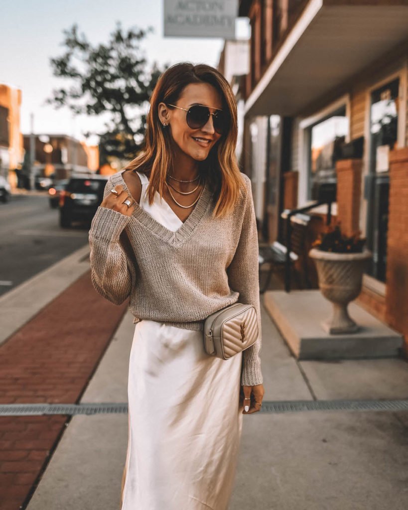 Образ юбка и свитер