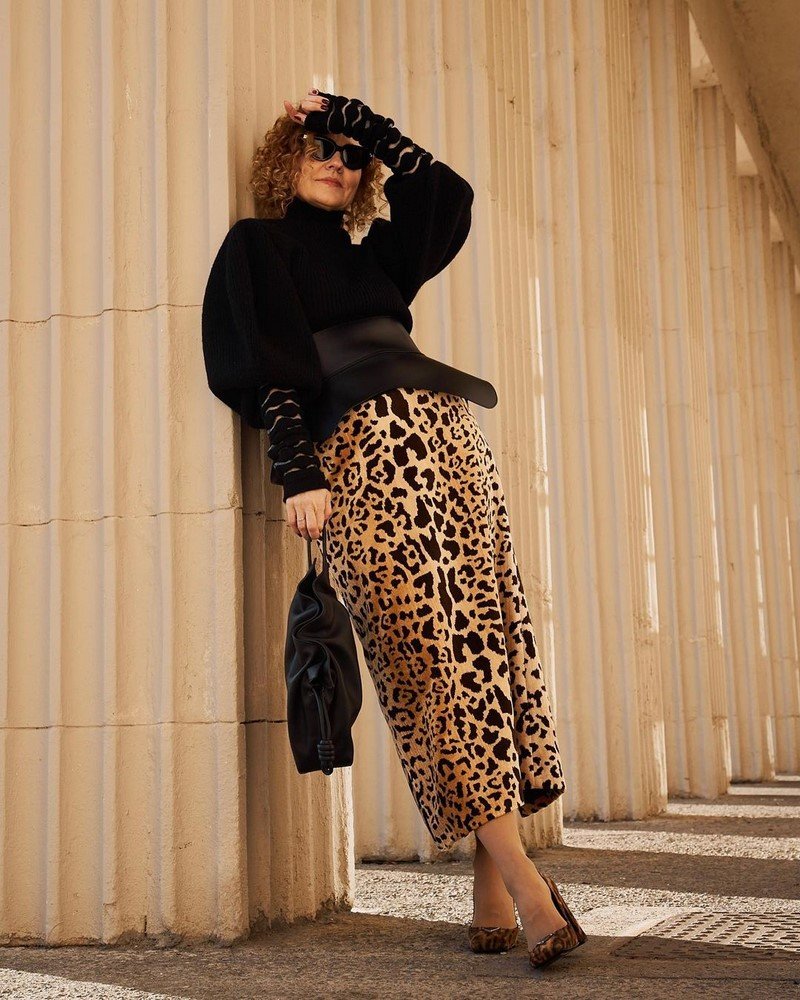 Леопардовая юбка