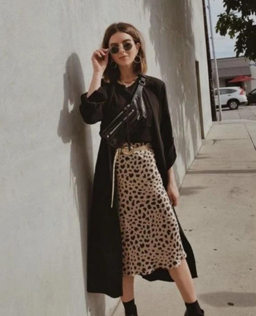 Образ с леопардовой юбкой