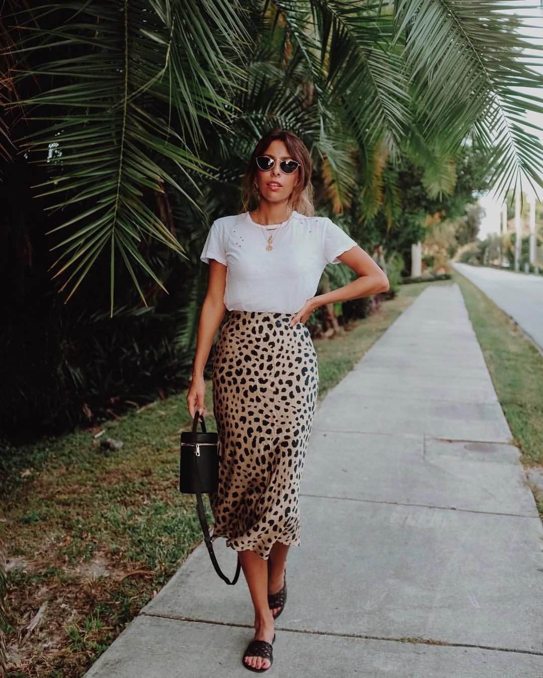 Юбки леопардовые летние