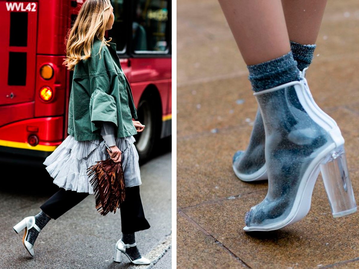 Обувь с носками