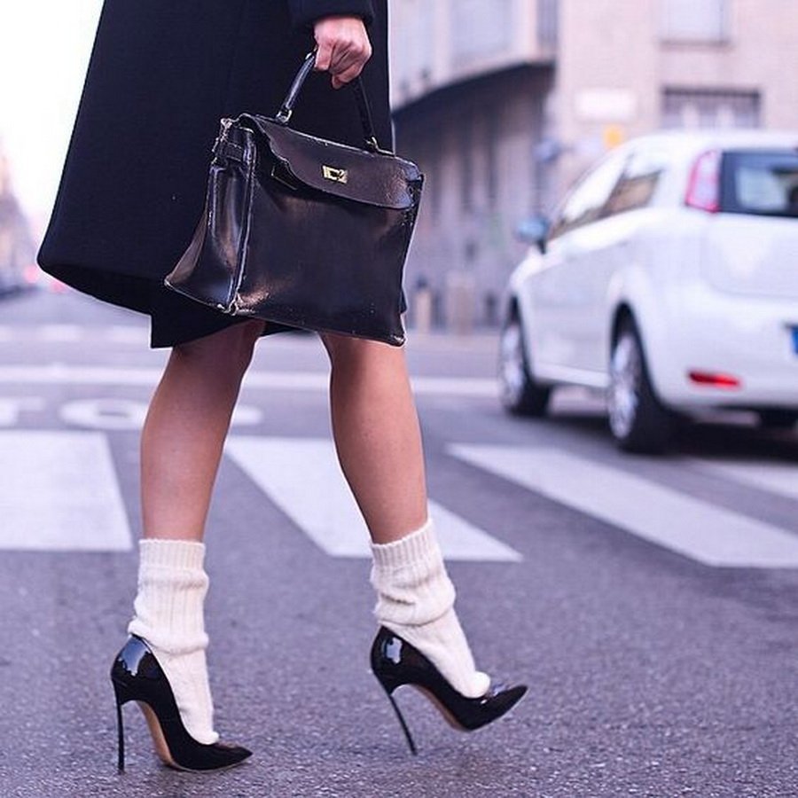 Носки с каблуками