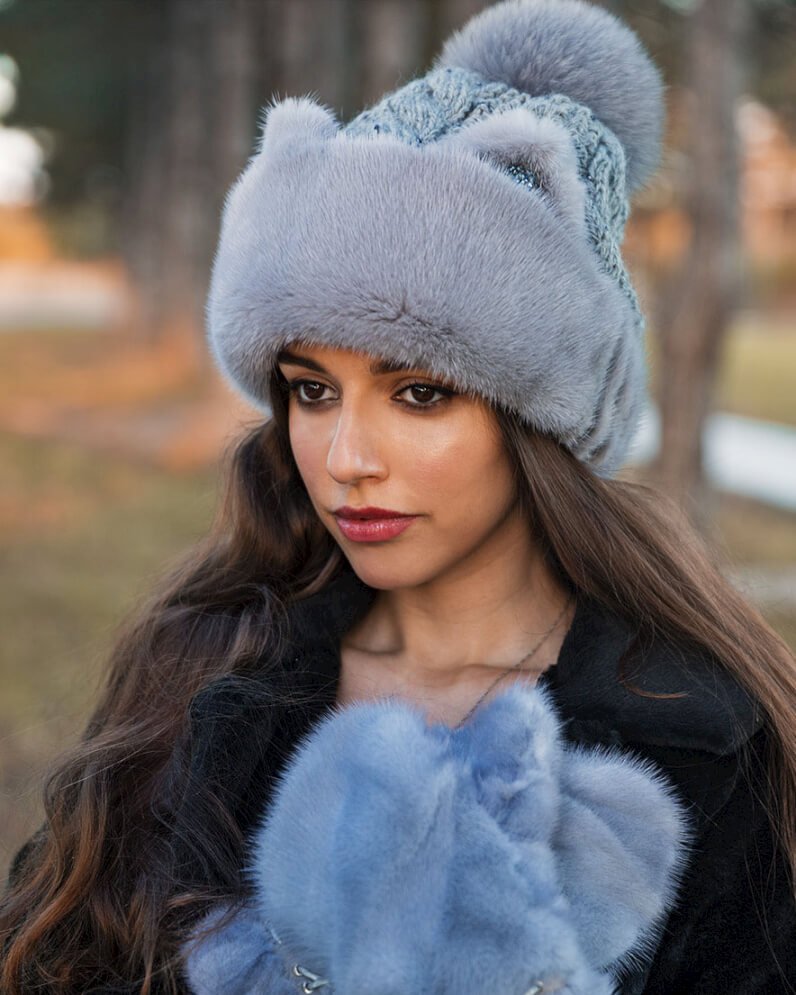 Меховой берет