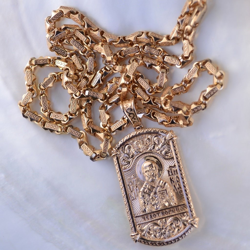 Серебряная ладанка "св. Николай Чудотворец"