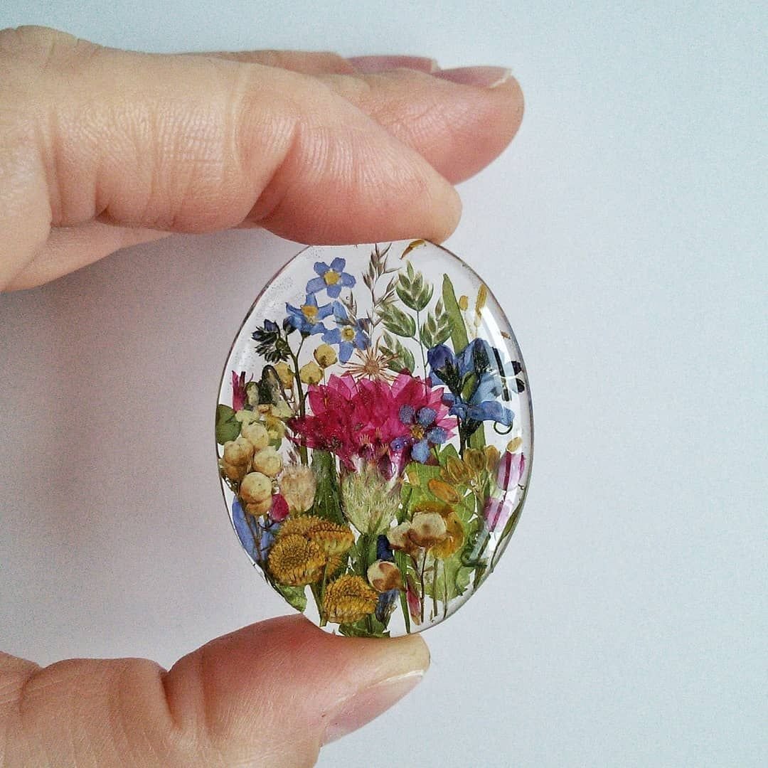 Сухоцветы в эпоксидной смоле