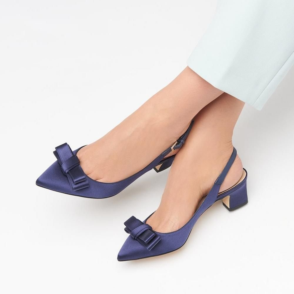 Лодочки на низком каблуке