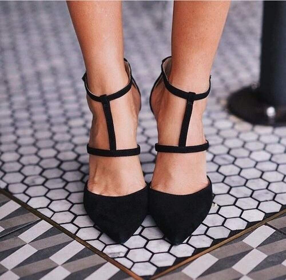 Черные туфли тренд модные