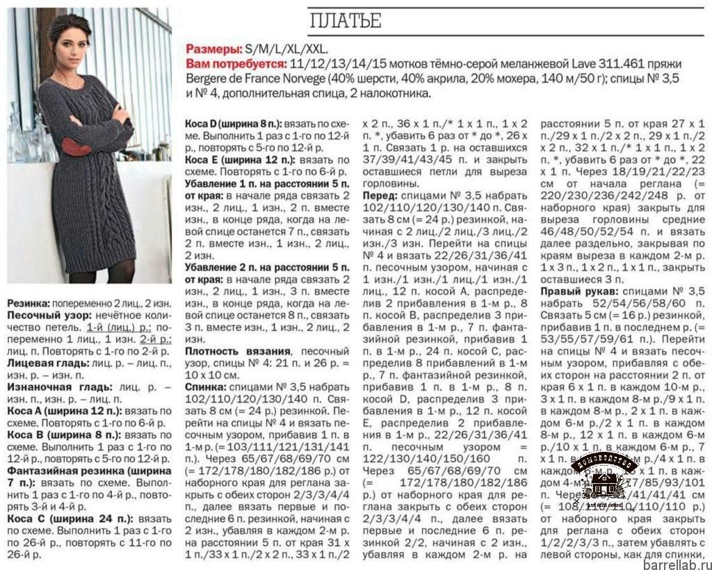 Платье спицами "a'la Chanel"