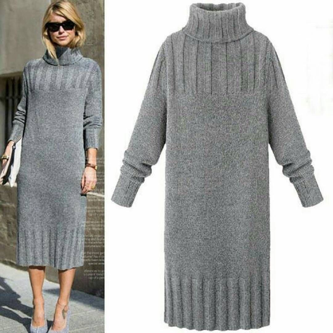 Вязаное платье описание