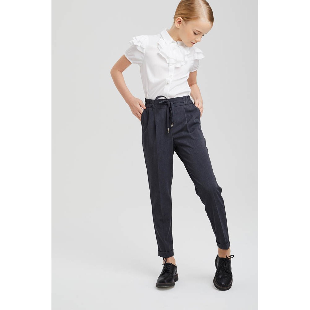 Палаццо брюки школьные школьные для девочек