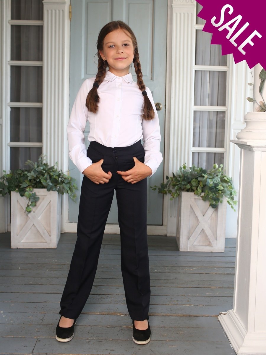 Школьные брюки клеш для девочек
