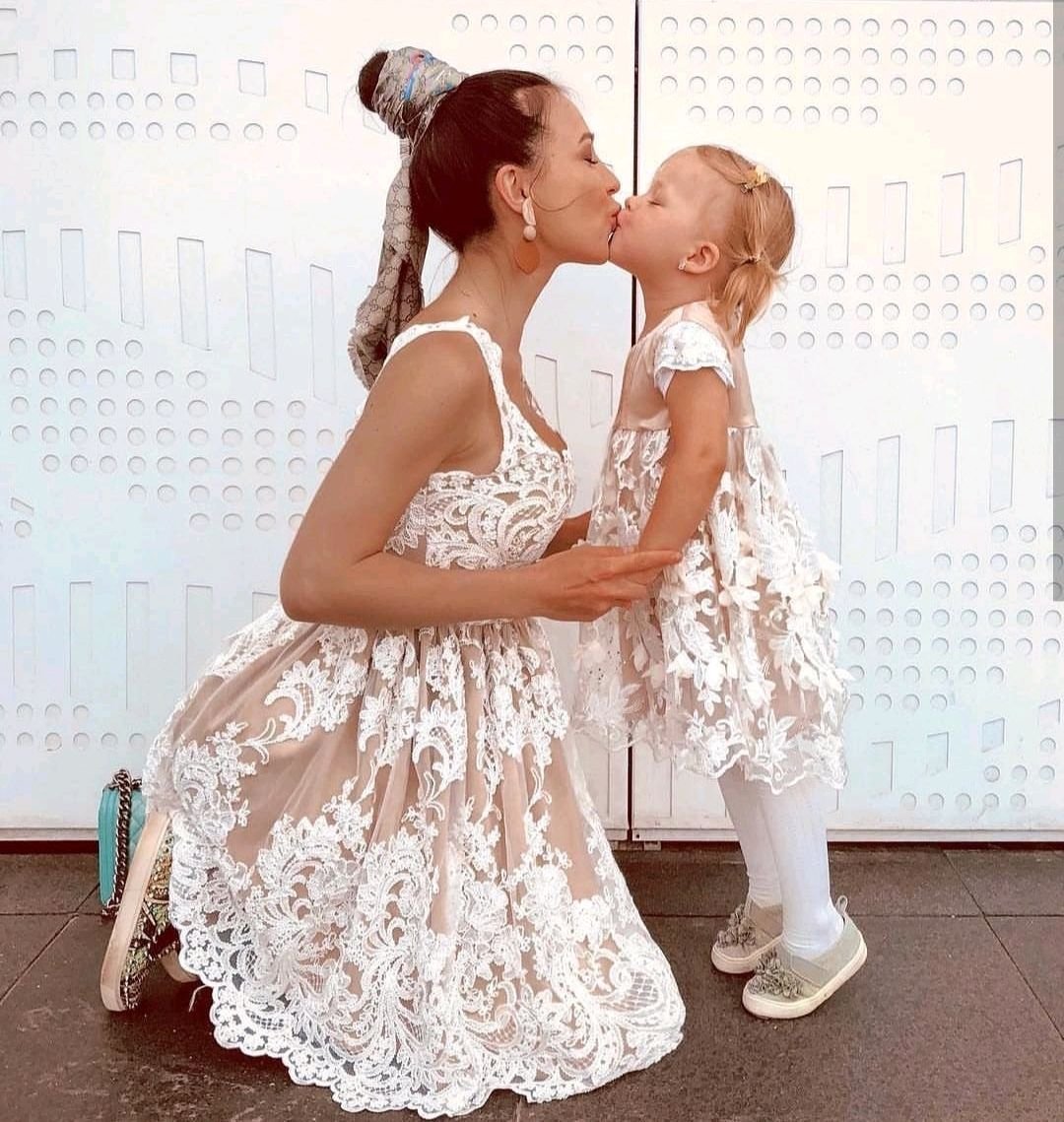 Фотосессия в одинаковых платьях