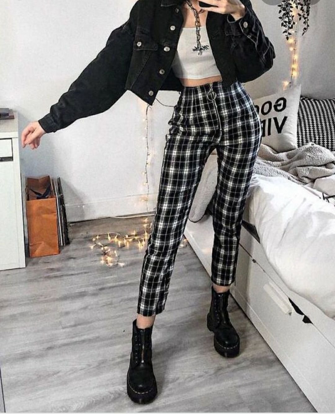 Штаны в клетку Эстетика