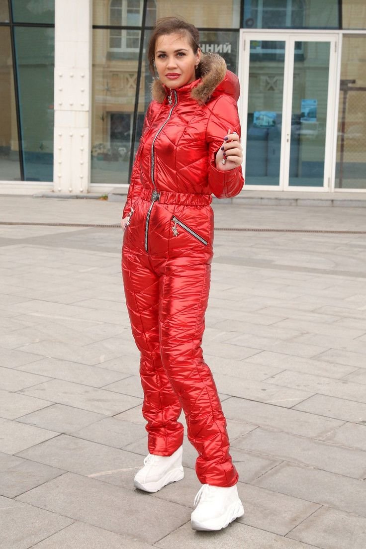 Комбез монклер красный