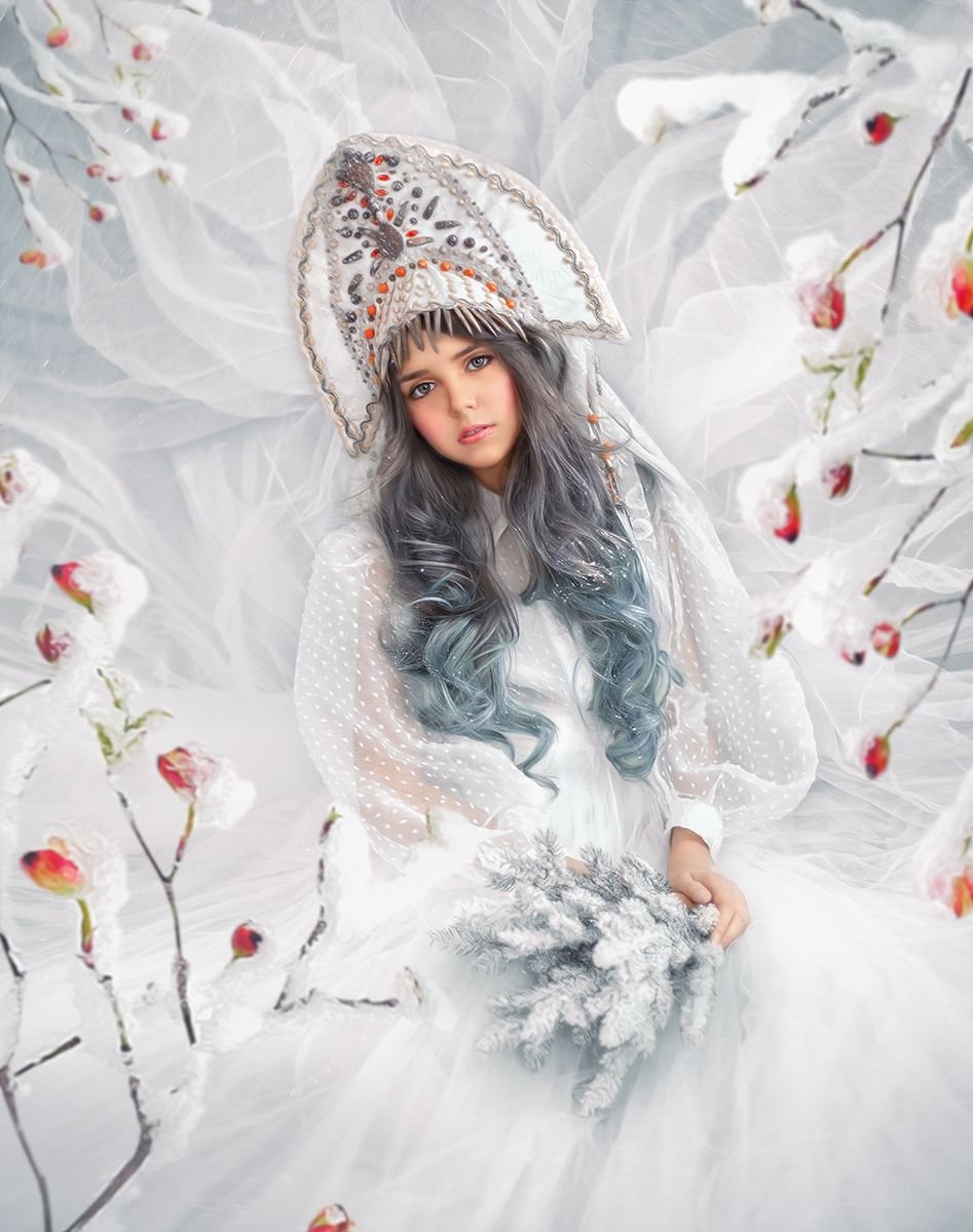 Прическа Снегурочки