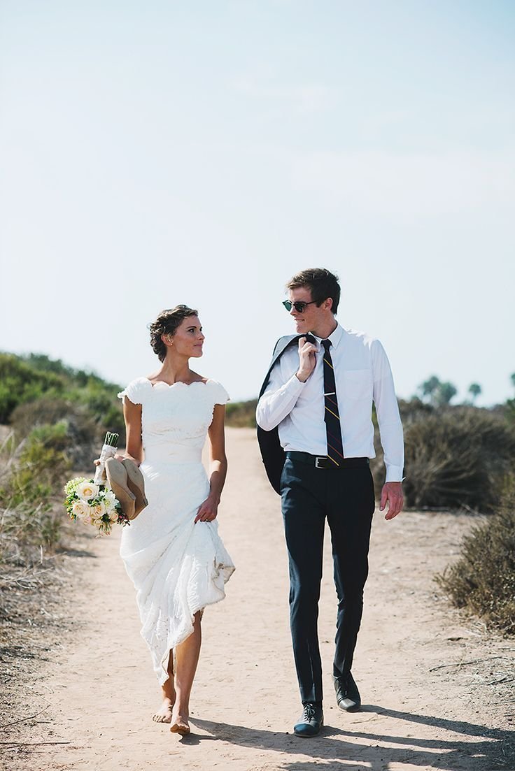 Жених и невеста в стиле рустик