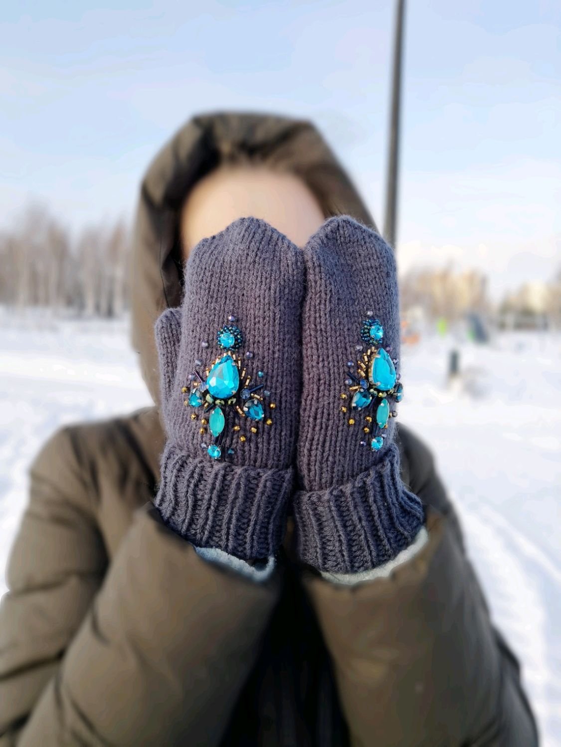 Модные варежки