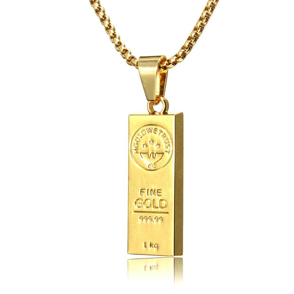 Кулон золотой Pendant Chain 18k Gold с бриллиантами
