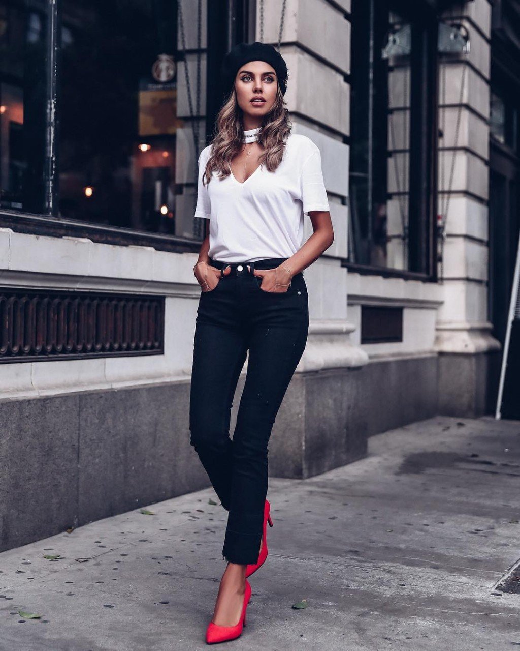 Стильный женский образ с брюками