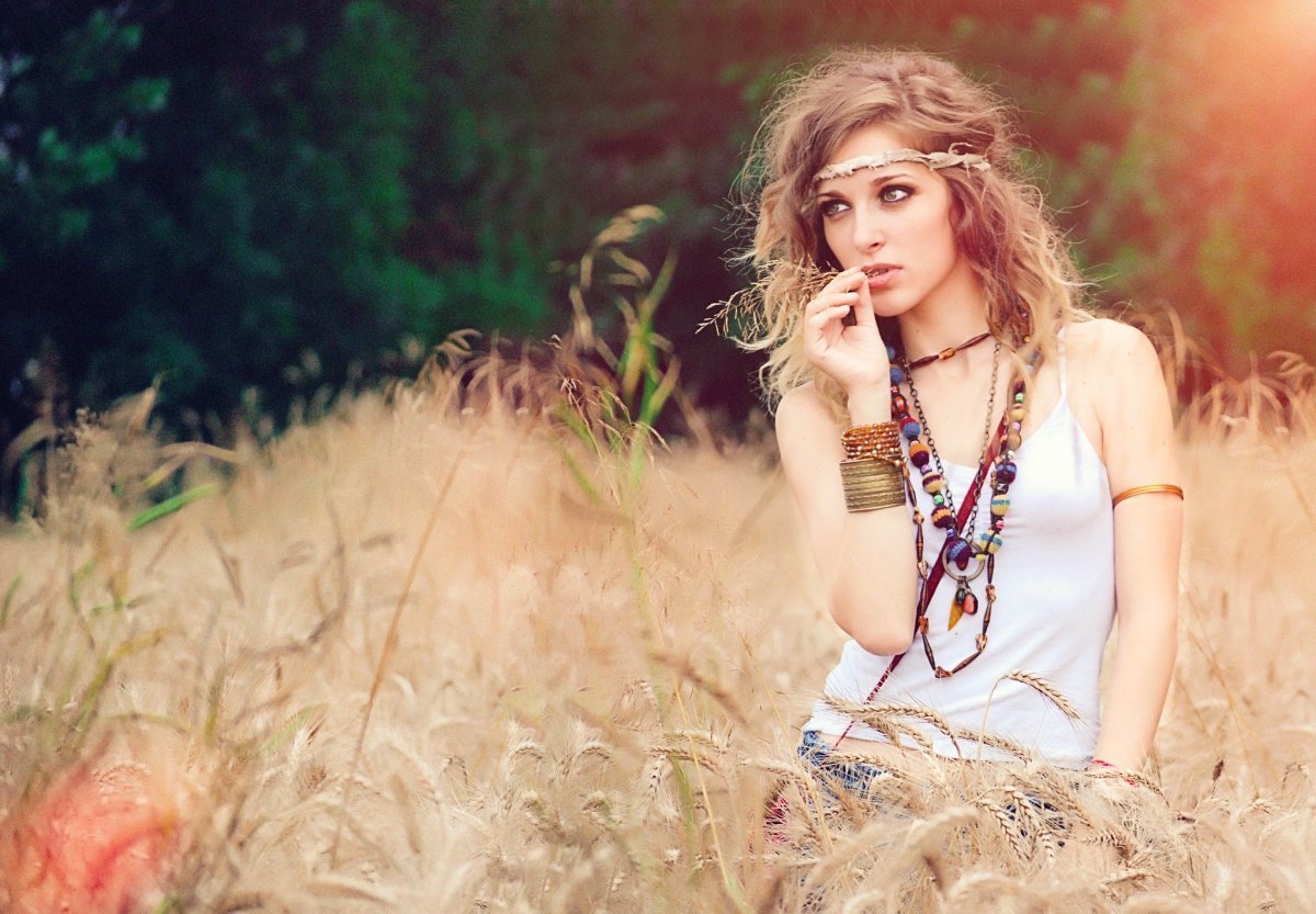 Две косички в стиле бохо-Шик