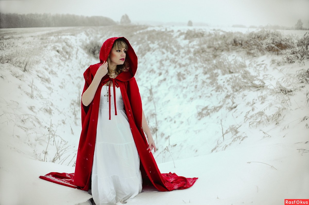 Фотосессия в стиле красная шапочка