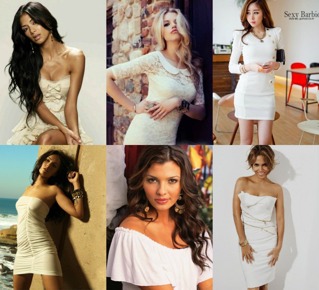 Бижутерия под белое платье