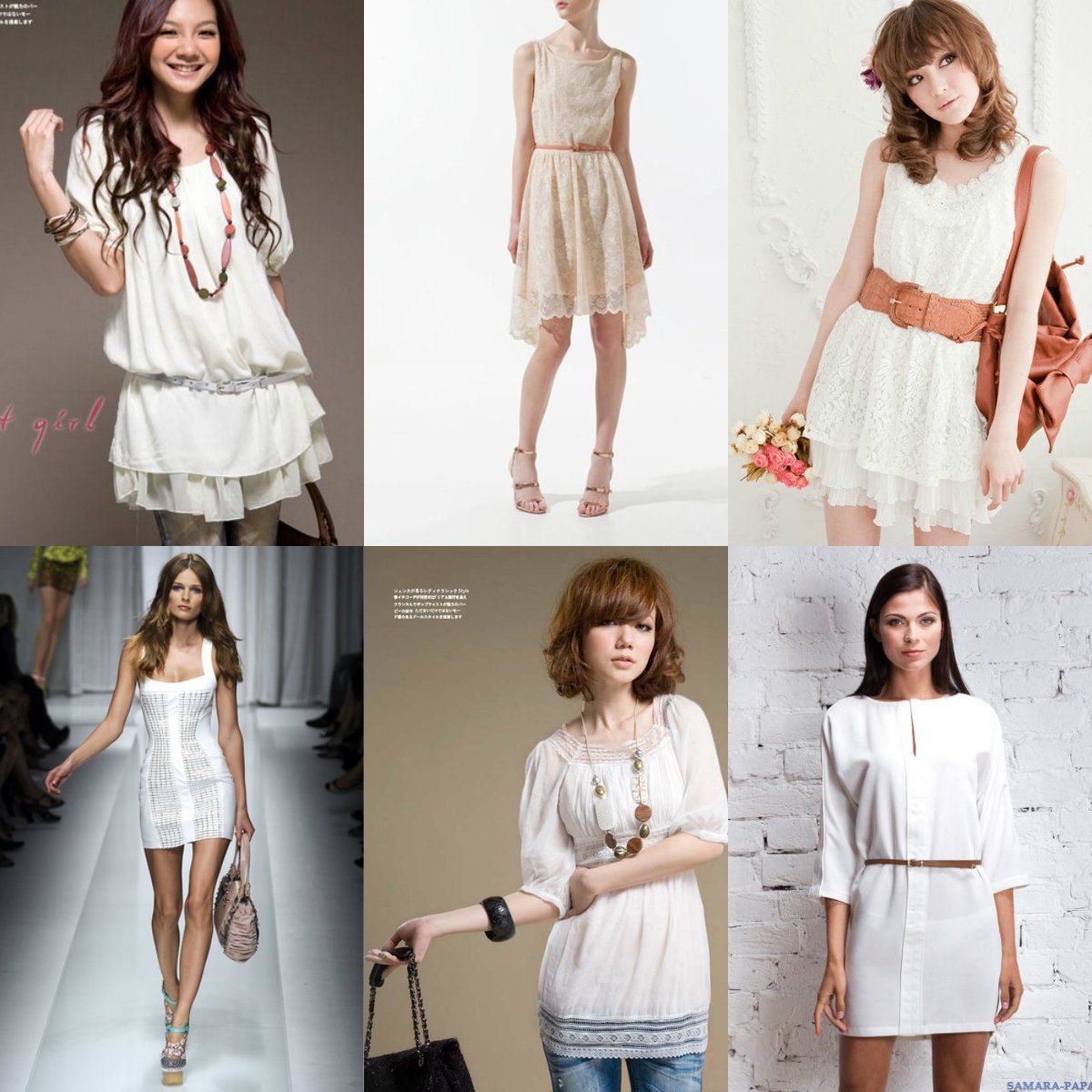 Украшения к белому платью