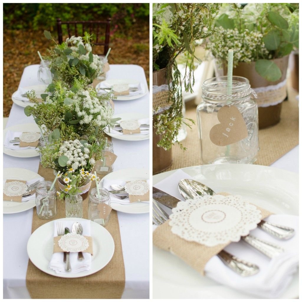 Свадебный декор экостиль