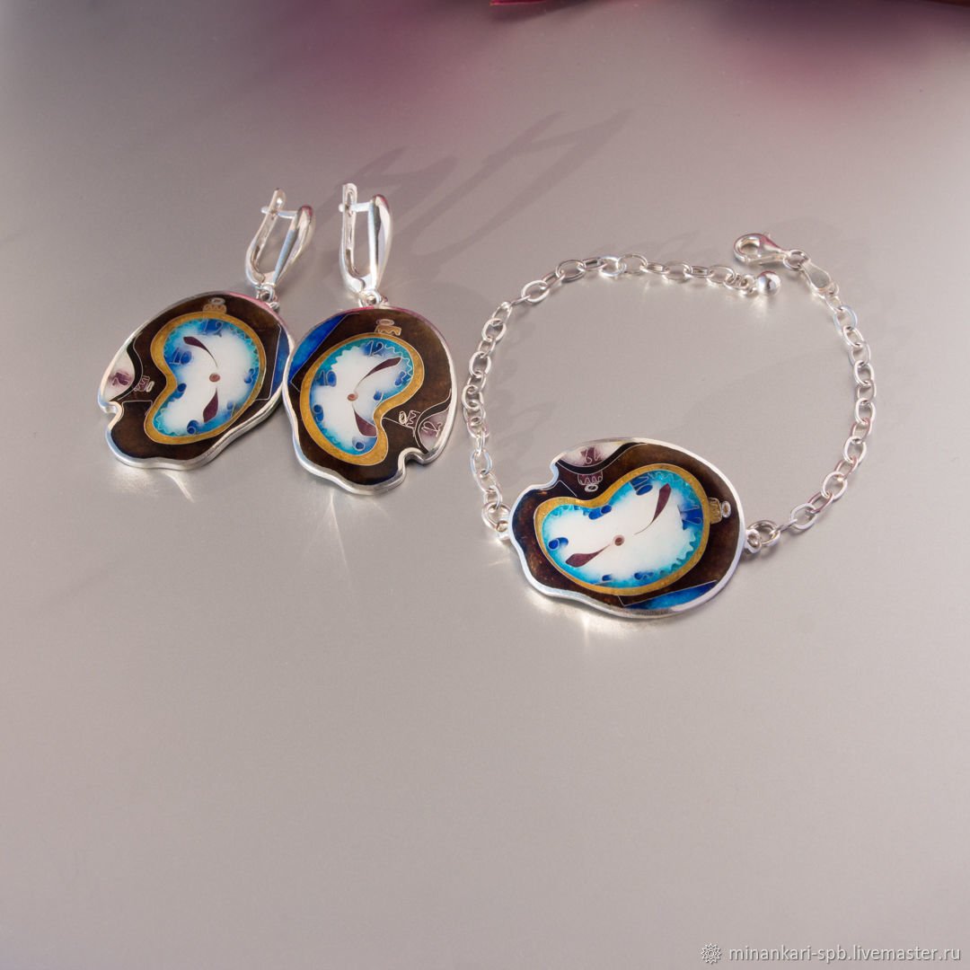 Минанкари комплекты серьги с браслетом