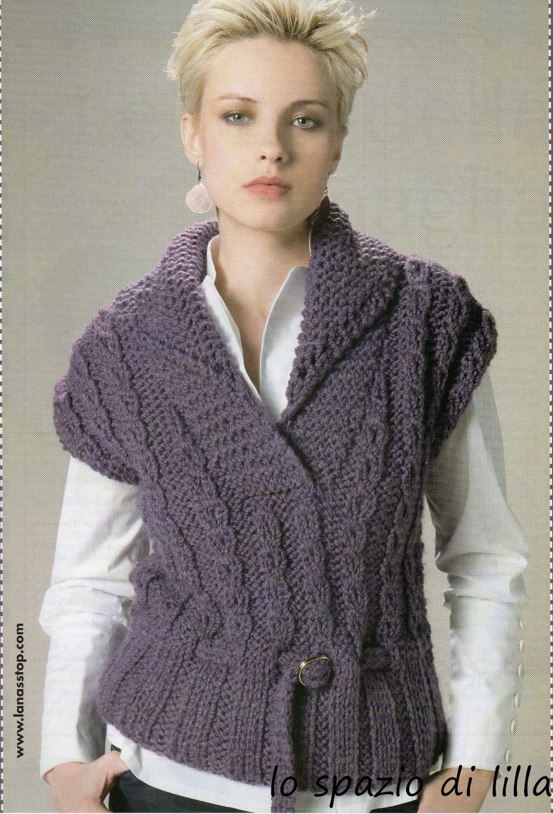 Вязание спицами безрукавки с описанием и схемами бесплатно