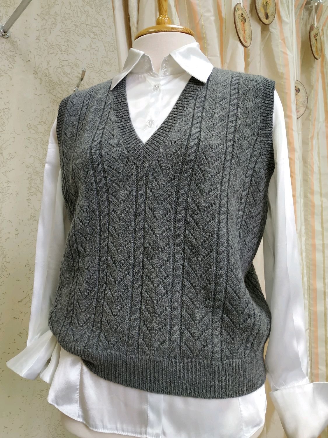 Жилет в клетку