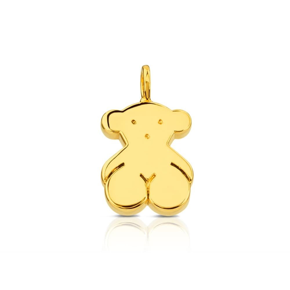 Подвеска медведь золото